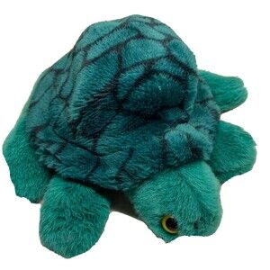 1996 K& M International Green Turtle hand puppet 9 inch Vintage